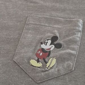 Disney Mickey Mouse Embroidered Pocket Shirt - Small